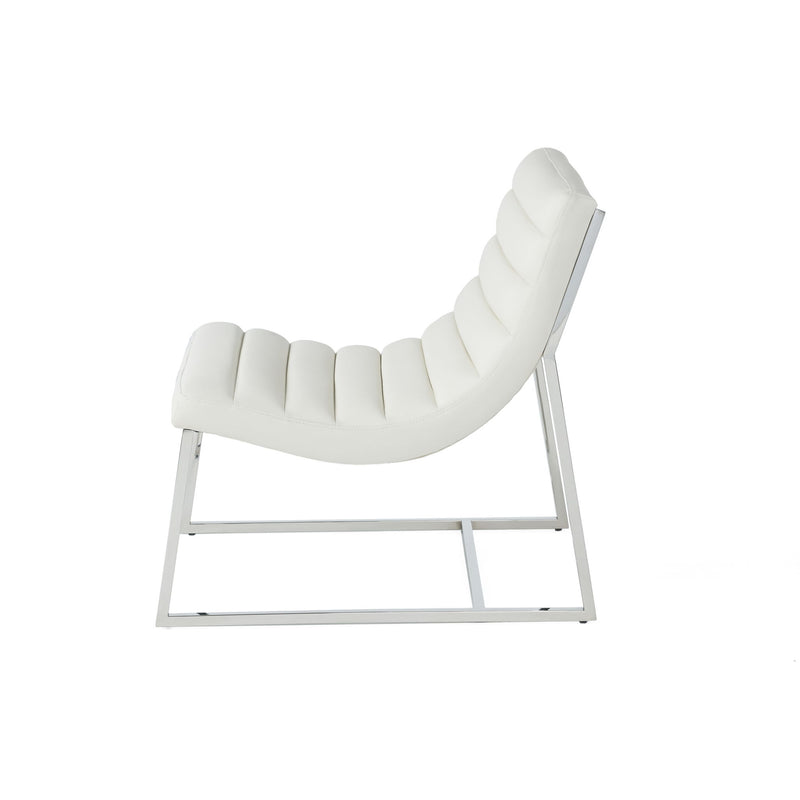 Wilmouth - Roll Occasional Chair - White - R&R Furniture Gallery (Fountain Valley, CA)