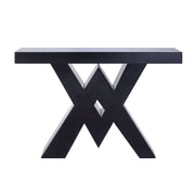 Noralie - Console Table, "V" Shape Pedestal - Mirrored & Faux Diamonds - R&R Furniture Gallery (Fountain Valley, CA)