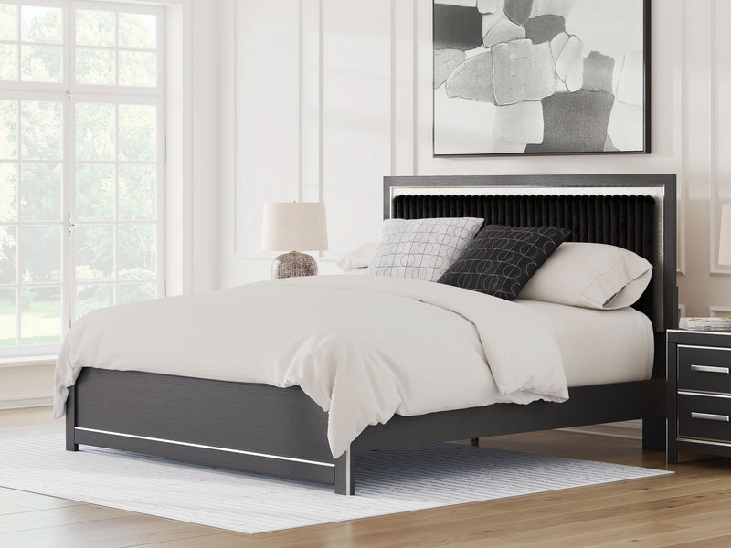 Zuraleus - Upholstered Panel Platform Bed With Roll Slats - R&R Furniture Gallery (Fountain Valley, CA)