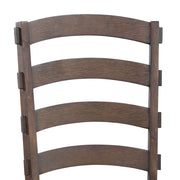 Pascaline - Side Chair (Set of 2) - Gray Fabric, Rustic Brown & Oak - R&R Furniture Gallery (Fountain Valley, CA)