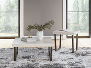 Westenfort - Occasional Table Set (Set of 2) - Espresso / Gray - R&R Furniture Gallery (Fountain Valley, CA)