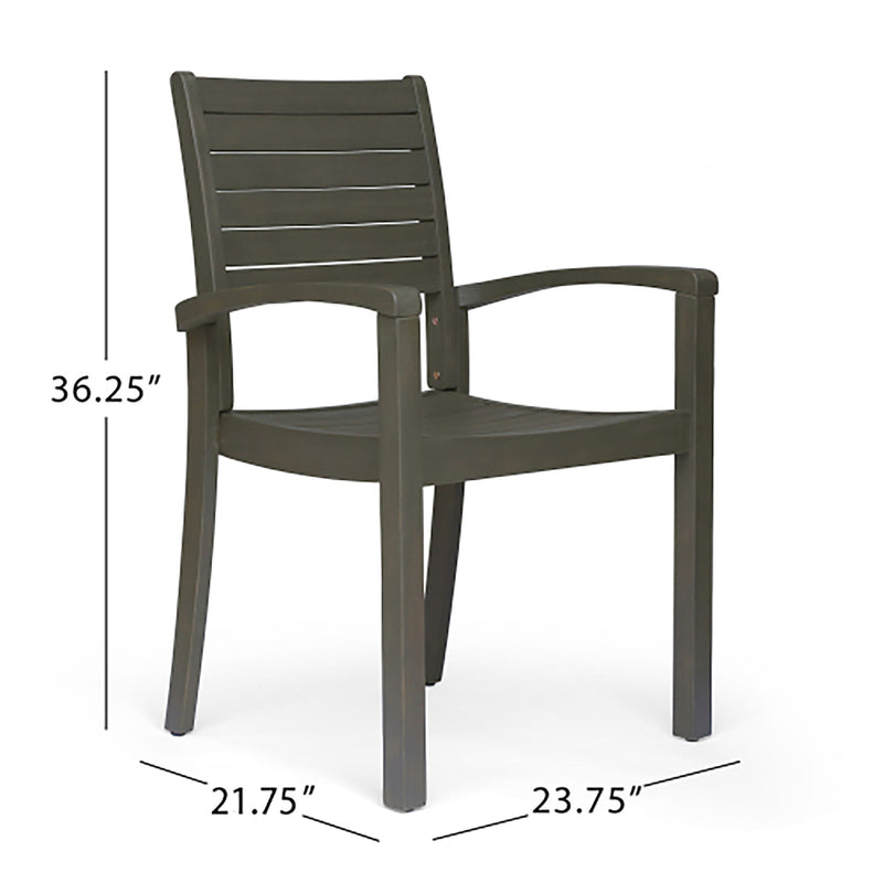 Outdoor Dining Chair, Stacking Design For Patio - R&R Furniture Gallery (Fountain Valley, CA)