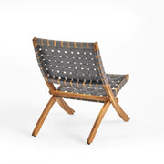 Solidago - Outdoor And Strapping Belt Folding Chairs, (Set of 2) - Black / Brown - R&R Furniture Gallery (Fountain Valley, CA)