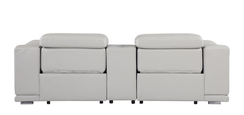 9762 - 3-Piece Modular Power Reclining Console Loveseat With 2 Power Recliners In