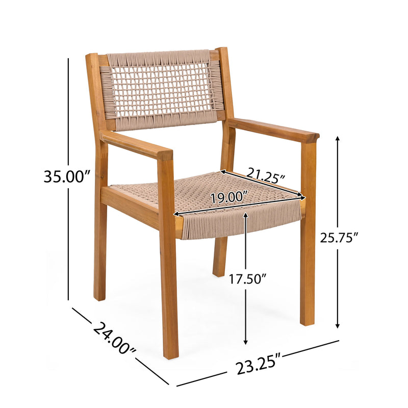Outdoor Dining Patio Chairs (Set of 2) - R&R Furniture Gallery (Fountain Valley, CA)