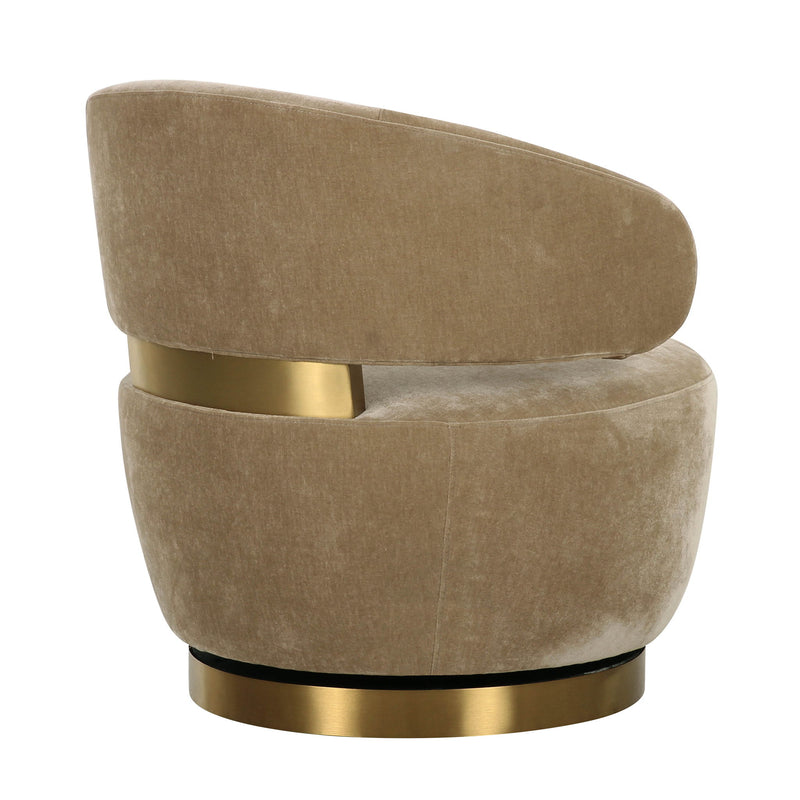 Austin - Recycled Fabric Swivel Chair - R&R Furniture Gallery (Fountain Valley, CA)