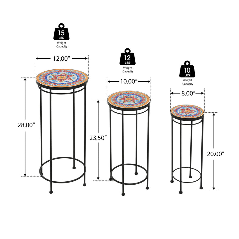 Wesley - Plant Stand - Black / Red - R&R Furniture Gallery (Fountain Valley, CA)