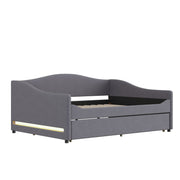Upholstered Daybed With Light And Trundle - R&R Furniture Gallery (Fountain Valley, CA)