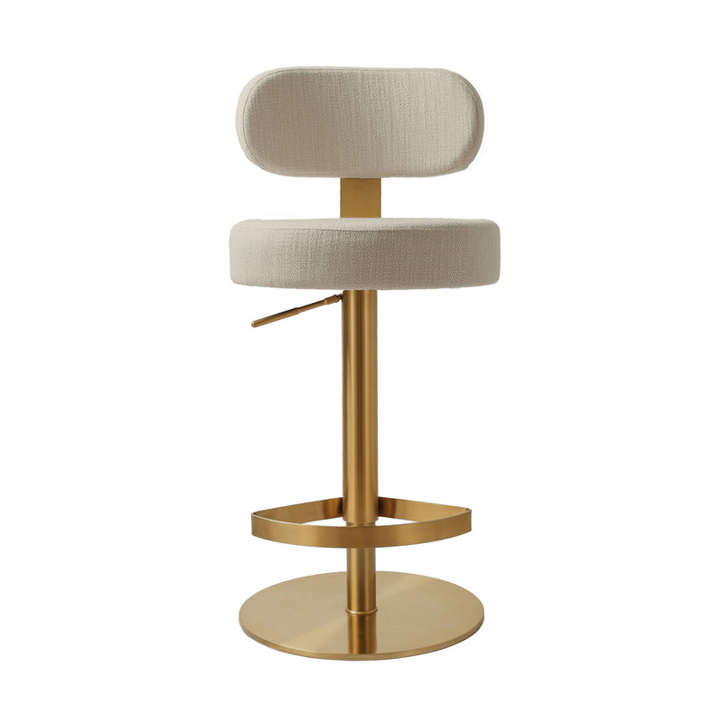 Primrose - Adjustable Stool - Cream - R&R Furniture Gallery (Fountain Valley, CA)