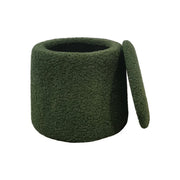 Elegant Round Storage Ottoman Upholstered - R&R Furniture Gallery (Fountain Valley, CA)