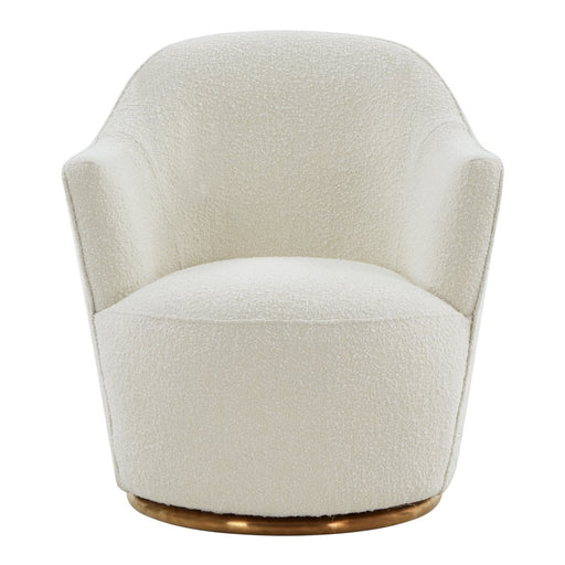 Vera - Modern Sherpa Swivel Accent Chair — view 2