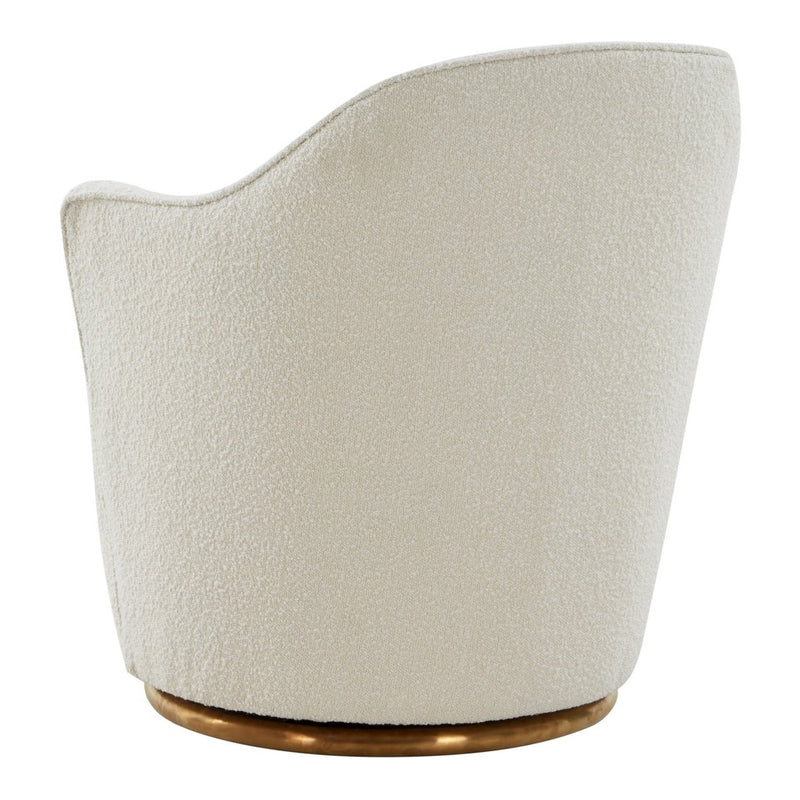 Vera - Modern Sherpa Swivel Accent Chair — view 4