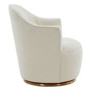 Vera - Modern Sherpa Swivel Accent Chair — view 3