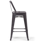 Rayne - Curved Back Metal Stool (Set of 2) - R&R Furniture Gallery (Fountain Valley, CA)