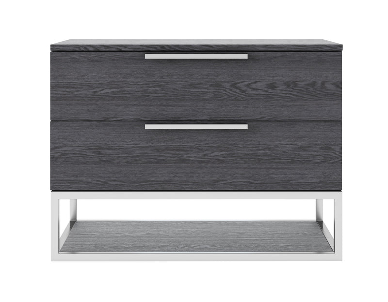 Heloise - Contemporary Grey Elm Nightstand