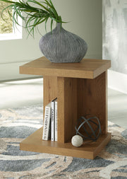 Brinstead - Chair Side End Table - Light Brown - R&R Furniture Gallery (Fountain Valley, CA)