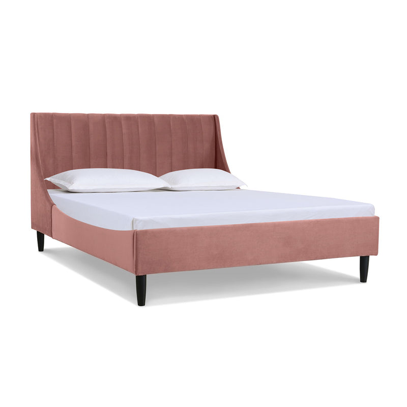 Aspen - Vertical Tufted Modern Headboard Platform Bed Set - R&R Furniture Gallery (Fountain Valley, CA)