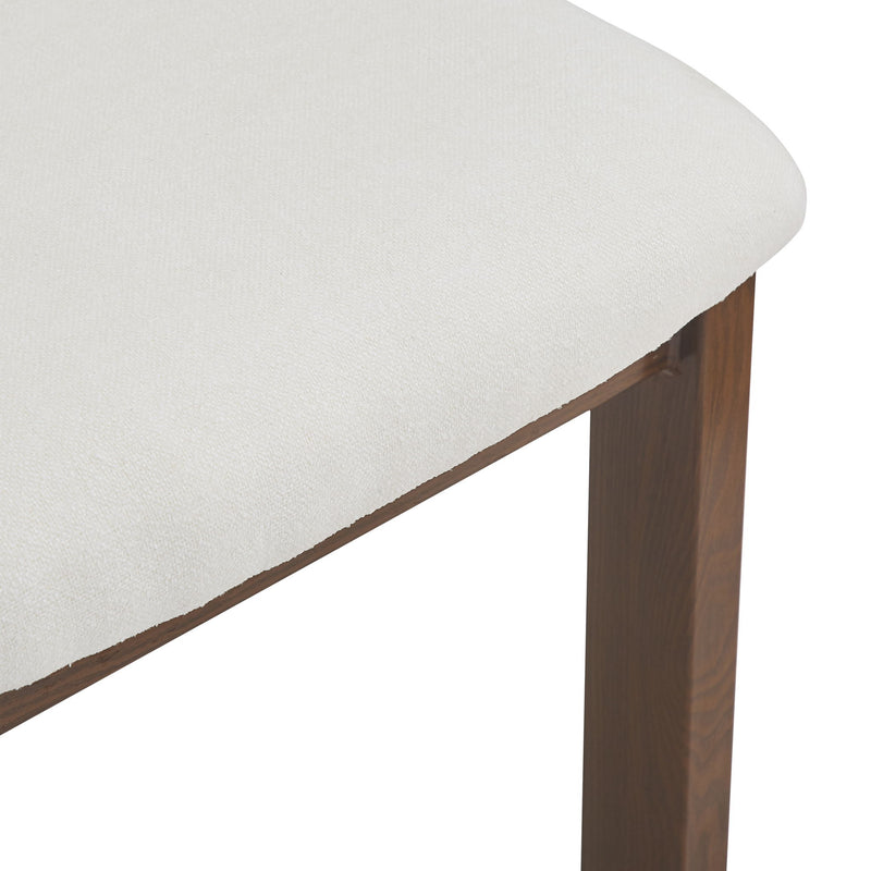 Modern Upholstered Armless Dining Chairs With Metal Legs - R&R Furniture Gallery (Fountain Valley, CA)