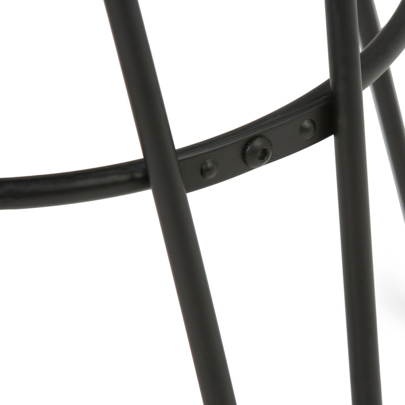 Simeon - Multifunctional Metal Stool With Wood Seat - R&R Furniture Gallery (Fountain Valley, CA)