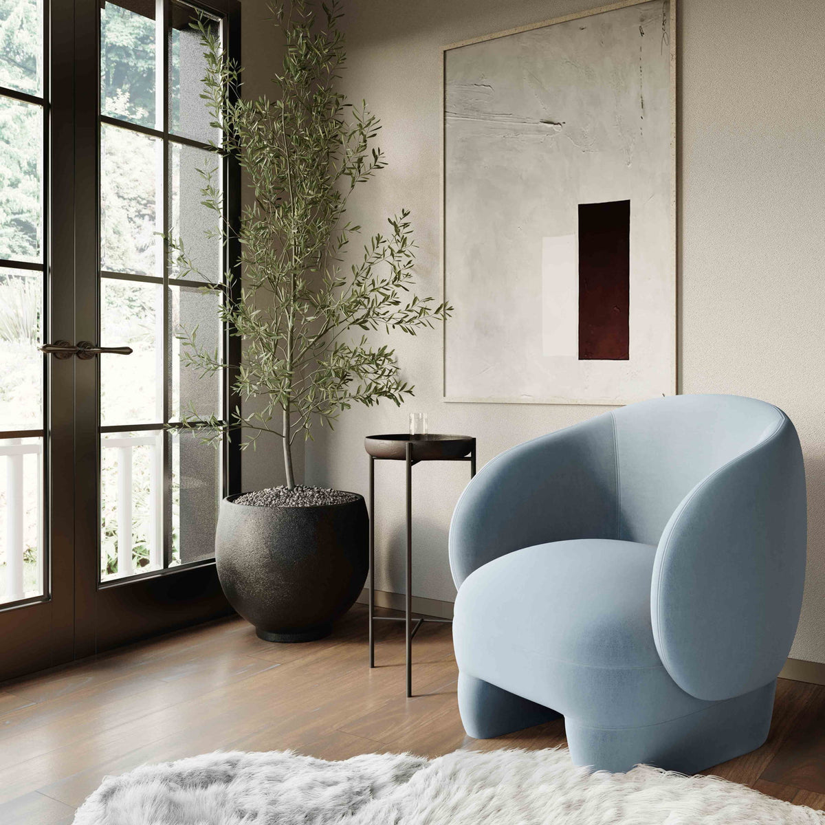 Kiki - Velvet Accent Chair - R&R Furniture Gallery (Fountain Valley, CA)