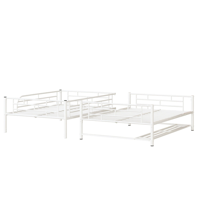 Metal Bunk Bed With Shelf And Guardrails - R&R Furniture Gallery (Fountain Valley, CA)