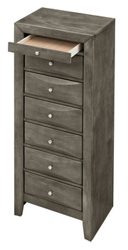 Glory Furniture Marilla 7 Drawer Lingerie Chest with sleek wood finish and modern design, featuring multiple spacious drawers for storage.