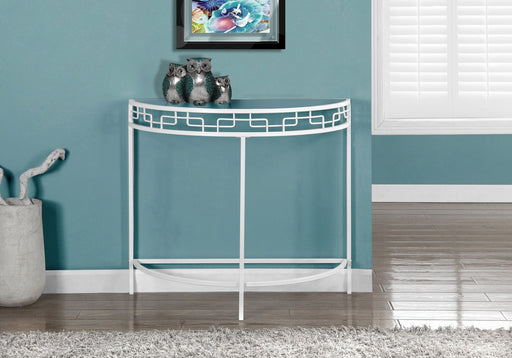 Accent Console Table For Entryway, Contemporary And Modern - White - R&R Furniture Gallery (Fountain Valley, CA)