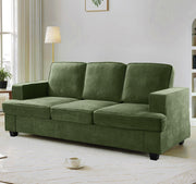 Modern Sofa, Comfortable 3 Seater Couch With Deep Seating, Loose Back Cushions, Wide Arms - R&R Furniture Gallery (Fountain Valley, CA)