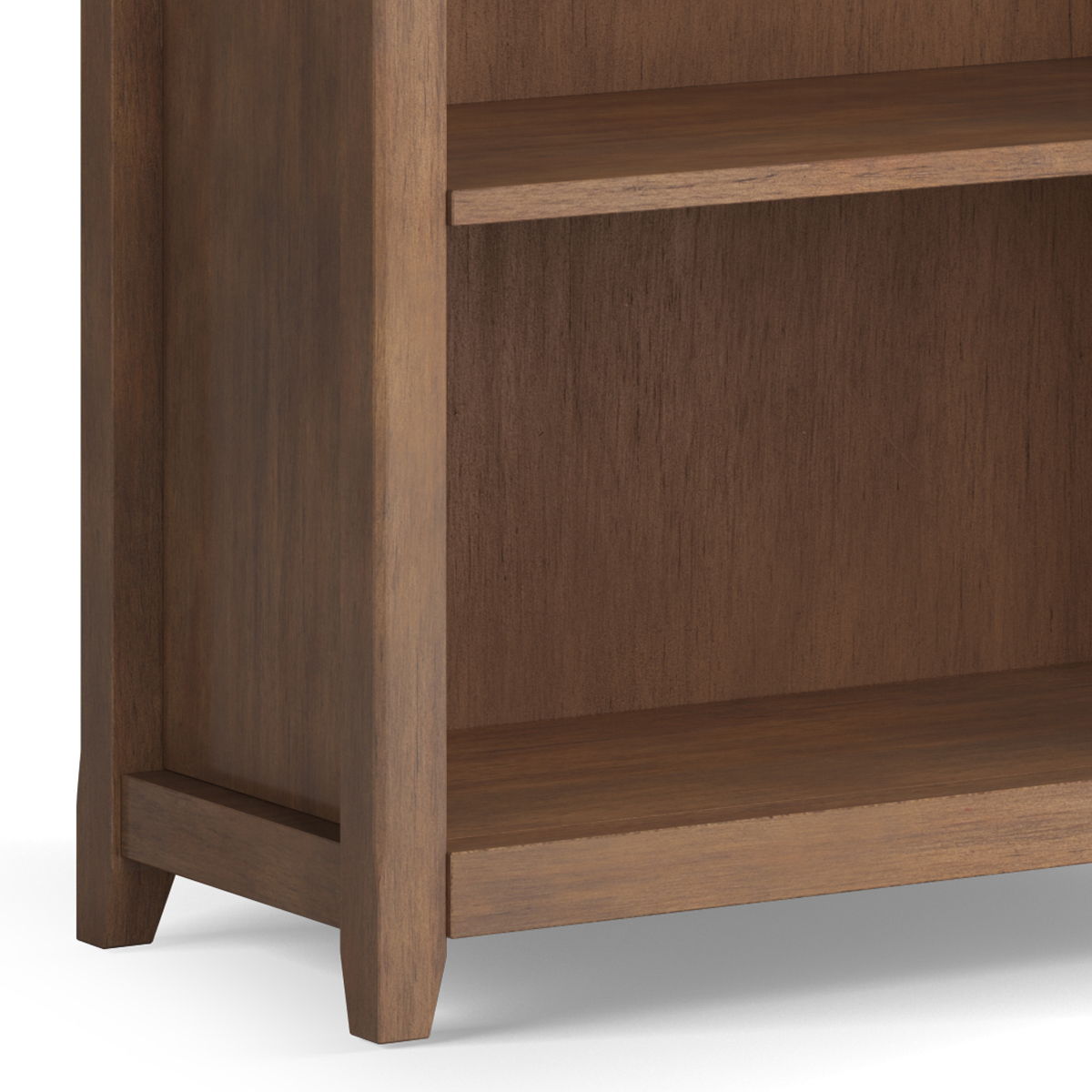 Amherst - 5 Shelf Bookcase - Rustic Natural Aged Brown