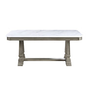 Zumala - Dining Table - Marble Top & Weathered Oak - R&R Furniture Gallery (Fountain Valley, CA)