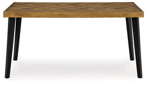 Blondon - Rectangular Drm Table Set (Set of 7) - Brown / Black - R&R Furniture Gallery (Fountain Valley, CA)