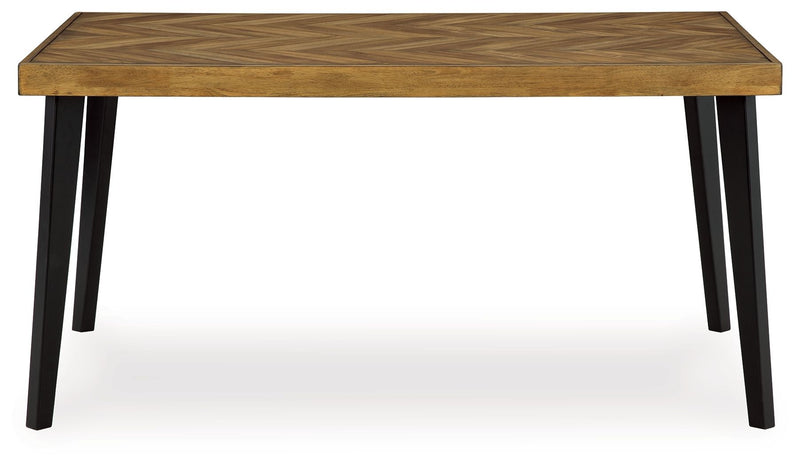 Blondon - Rectangular Drm Table Set (Set of 7) - Brown / Black - R&R Furniture Gallery (Fountain Valley, CA)