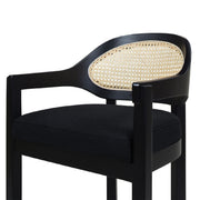 Americana - Mid-Century Modern Cane Back Counter Stool - R&R Furniture Gallery (Fountain Valley, CA)