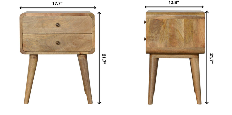 Curved Nightstand - R&R Furniture Gallery (Fountain Valley, CA)