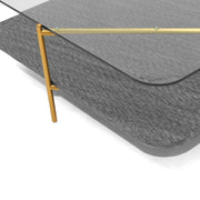 Cari - Glam Gold + Glass Coffee Table — view 2