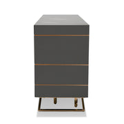 Katzu- Modern Grey and Rose Gold Buffet — view 5
