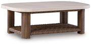 Dolan Creek - Rectangular Cocktail Table - Beige / Brown - R&R Furniture Gallery (Fountain Valley, CA)
