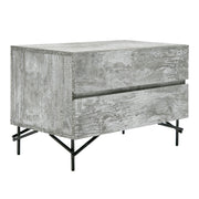 Lamont + Aria - Modern Beige Fabric + Grey Texture 4-Piece Bedroom Set — view 5