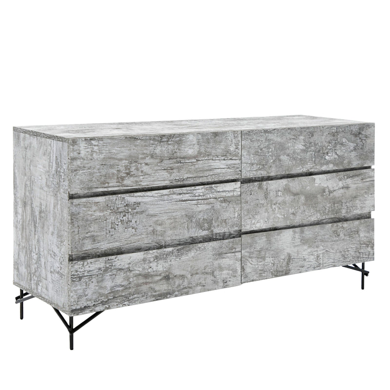 Aria - Italian Modern Multi Grey with texture Dresser — view 4