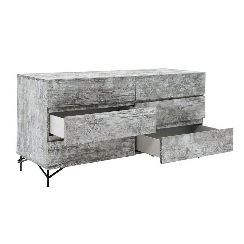 Aria - Italian Modern Multi Grey with texture Dresser — view 5