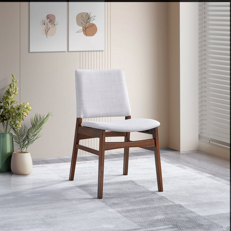 Gusto - Dining Chair (Set of 2) - Brown / Light Gray - R&R Furniture Gallery (Fountain Valley, CA)