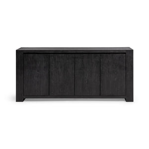 Classic Home Bristol 4-door buffet cabinet with sleek wood finish, featuring ample storage and modern design.