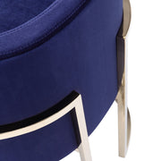 Betsy - Modern Navy Blue Velvet + Gold Kids Chair — view 5