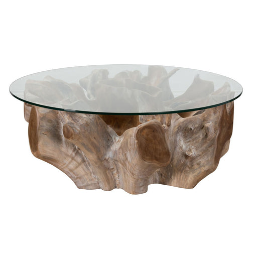 Hailey - Coffee Table - Natural White Wash - R&R Furniture Gallery (Fountain Valley, CA)