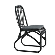 Outdoor Wicker Dining Chairs With Washable Cushion (Set of 2) - R&R Furniture Gallery (Fountain Valley, CA)