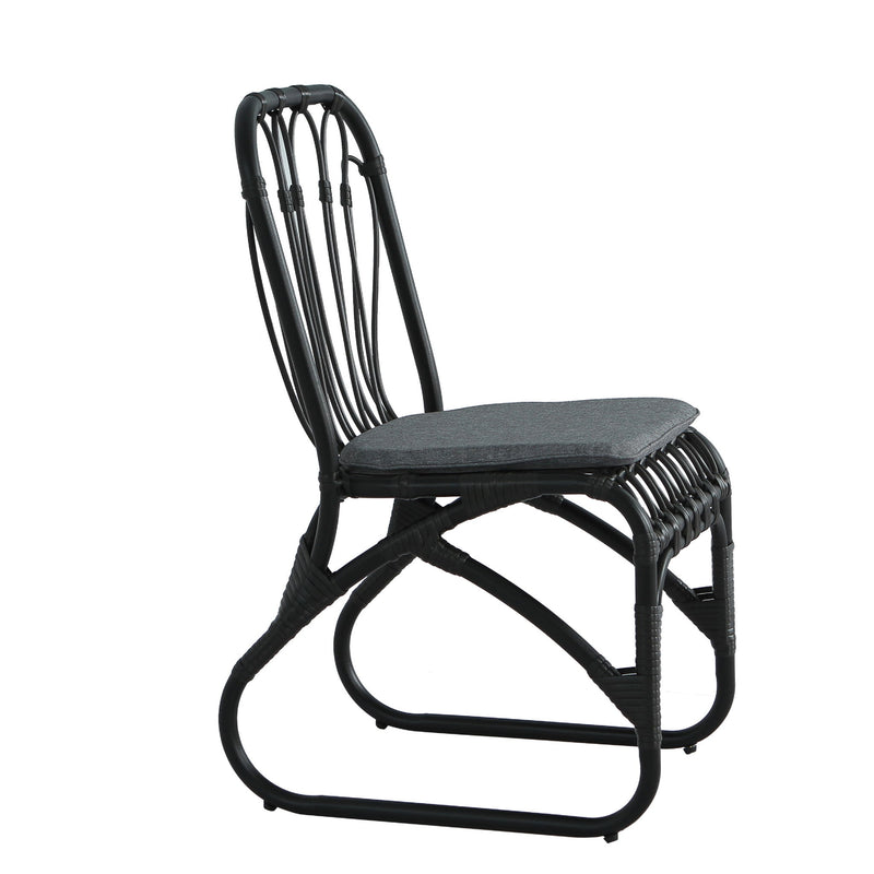 Outdoor Wicker Dining Chairs With Washable Cushion (Set of 2) - R&R Furniture Gallery (Fountain Valley, CA)