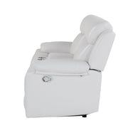 Blanche - Console Reclining Loveseat With LED Lights And Speakers - R&R Furniture Gallery (Fountain Valley, CA)