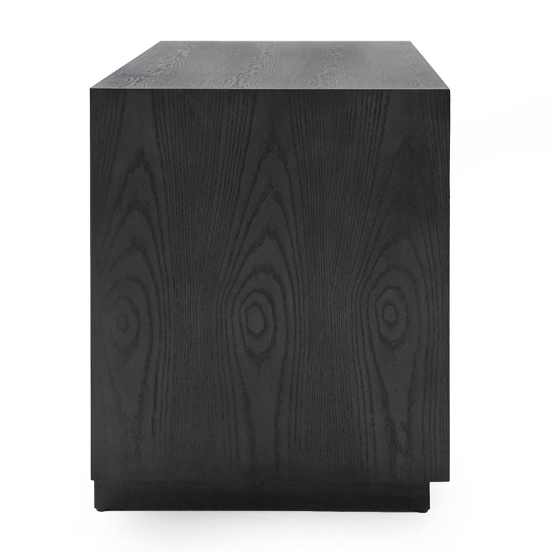Manhattan - Contemporary Grey and Gold Nightstand — view 5