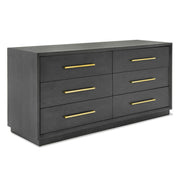 Manhattan- Contemporary Grey and Gold Dresser — view 4