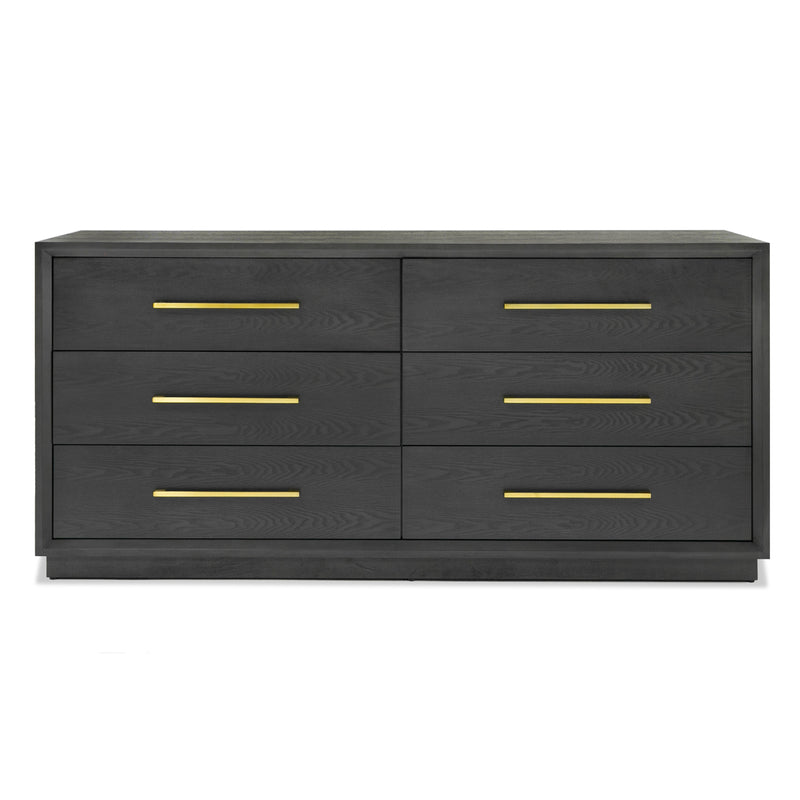 Manhattan- Contemporary Grey and Gold Dresser — view 3
